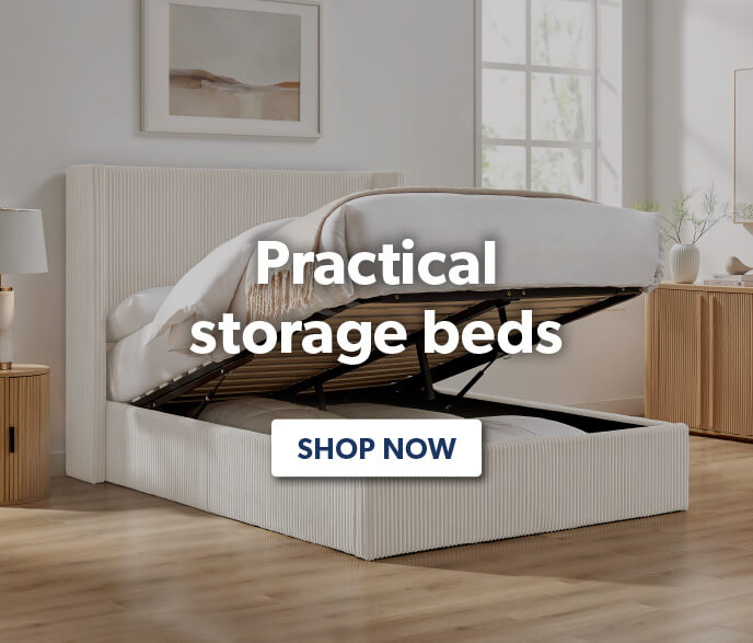 Practical storage beds - shop now