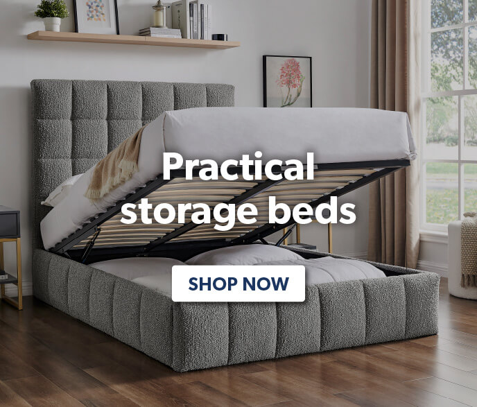 Practical storage beds - shop now