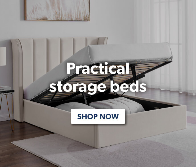 Practical storage beds - shop now